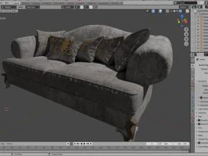 sofa kalo c9 seven sedie 3D Model