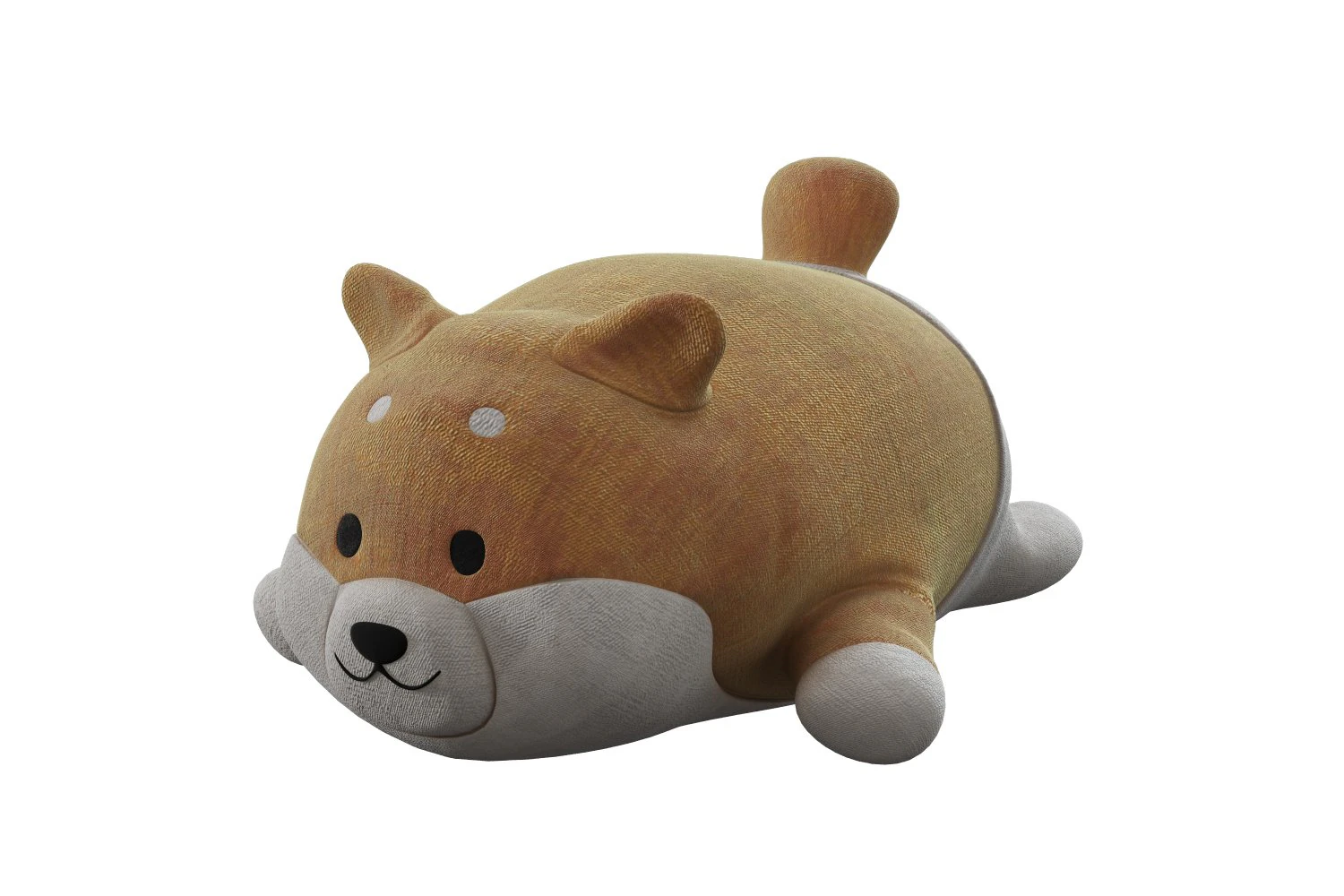 shiba soft toy 3D Model .c4d .max .obj .3ds .fbx .stl .blend