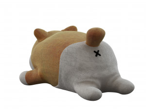 shiba soft toy Model 3D