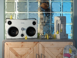 decorative set in the style of loft Modelo 3D
