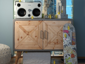 decorative set in the style of loft Modelo 3D