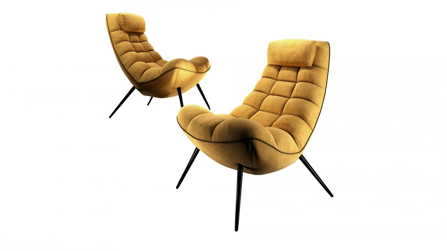 sofa form armchair lulea 3D Model .c4d .max .obj .3ds .fbx .stl .blend