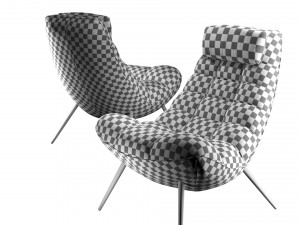 sofa form armchair lulea Model 3D