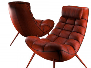 sofa form armchair lulea Model 3D