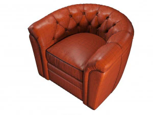 ripley swivel club chair 3D Model