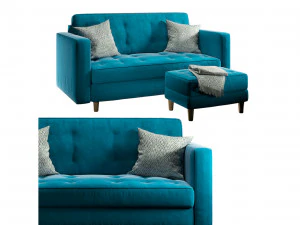 диванна форма диван ейфелевий пуф trocadero 3D Модель