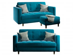 sofa form sofa eiffel pouf trocadero 3D Model