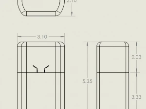 wireless mouse case 3D Print Model
