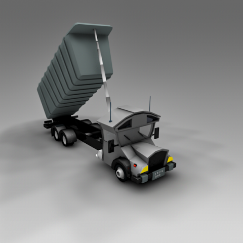 low poly truck vr Modelo 3D .c4d .max .obj .3ds .fbx .stl .blend 