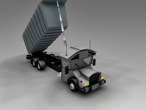 low poly truck vr 3Dモデル