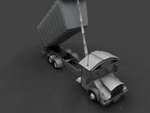 low poly truck vr Modelo 3D