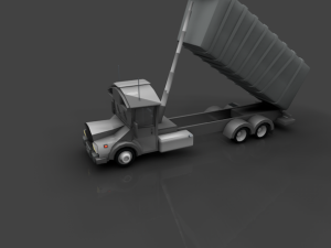 low poly truck vr Modelo 3D
