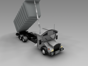 low poly truck vr Modelo 3D