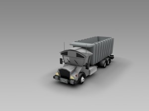low poly truck vr Modelo 3D