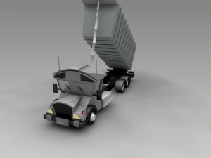 low poly truck vr Modelo 3D