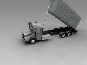 low poly truck vr Modelo 3D