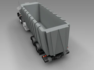 low poly truck vr 3D Model
