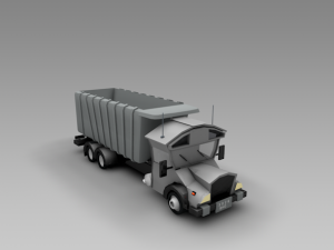low poly truck vr Modelo 3D