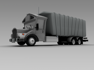 low poly truck vr Modelo 3D