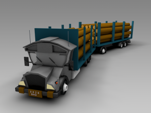 truck low 3Dモデル