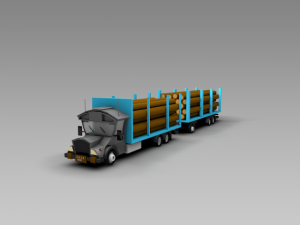 truck low 3Dモデル