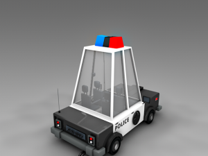 police car Modelo 3D