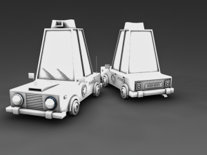 police car Modelo 3D
