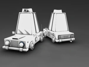 police car 3D Model