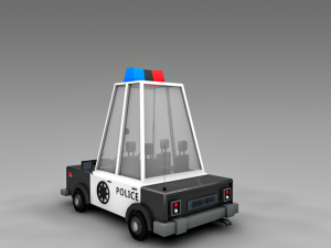 police car Modelo 3D