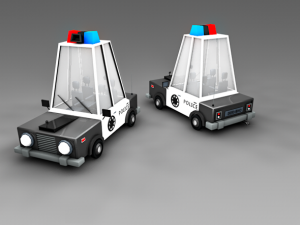 police car Modelo 3D