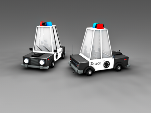 police car Modelo 3D