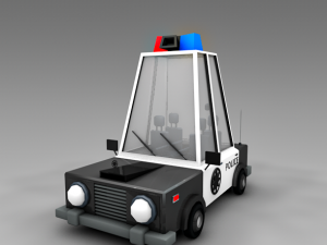 police car Modelo 3D