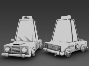 police car Modelo 3D