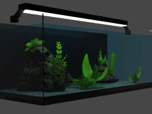 aquarium - pecera - fishbowl 3D Model