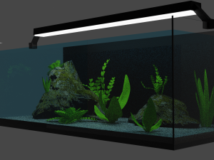 aquarium - pecera - fishbowl 3D Model