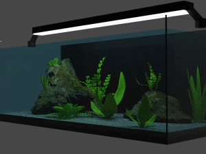 aquarium - pecera - fishbowl 3D Model