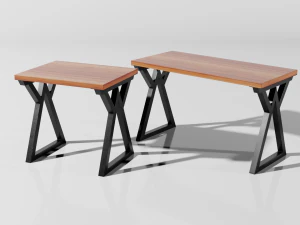 Tische Dreieck 3D Modell