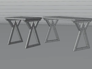 tables triangle 3D Model