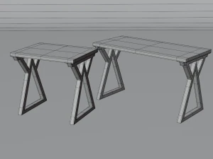 tables triangle 3D Model