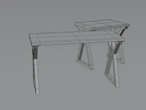 tables triangle 3D Model