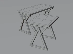 tables triangle 3D Model