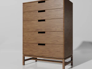 c&ocirc;moda forde tallboy Modelo 3D