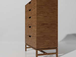 forde tallboy dresser 3D 모델