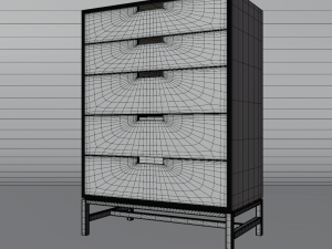 forde tallboy dresser 3D 모델