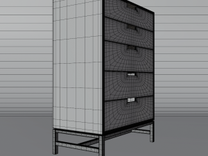 forde tallboy dresser 3D 모델