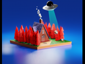 forest house 3D 프린트 모델