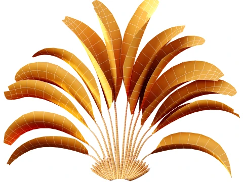 AV Plant Strelitzia Nicolai Palm Bush 01 3D Model
