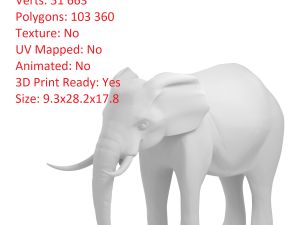 elephant elephant by 3dmasterxd 3D Модель