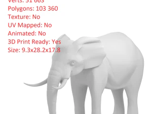 elefante elefante por 3dmasterxd Modelo 3D