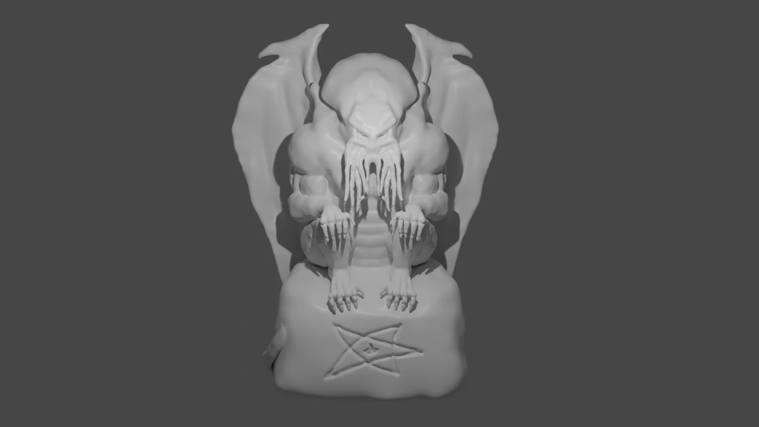 cthulhu 3D Model .c4d .max .obj .3ds .fbx .stl .blend 
